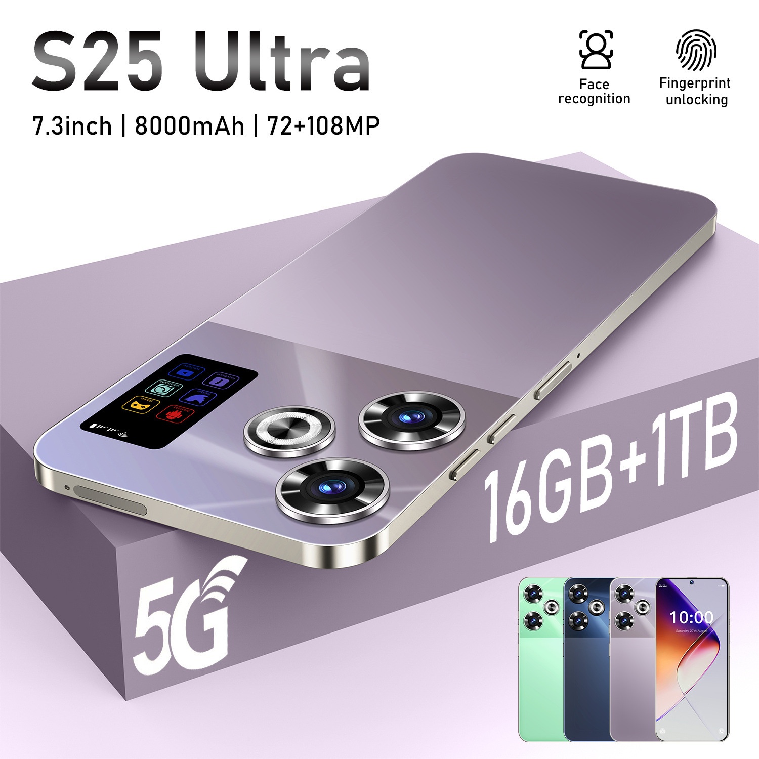S25 Ultra Mobile Phone 16 1T Android 7.3 "Large Screen Smartphone Ozon (Explosions)