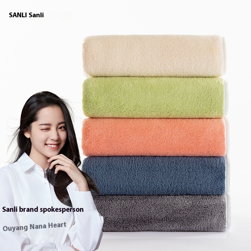 [Pre-sale Product]Sanli Towel Coral Fleece Towel Adult Soft Absorbent Face Towel