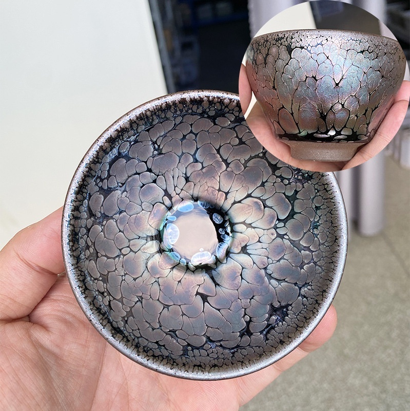 Jianyang Jianzhan Cup Kung Fu Tea Ceramic Oil Drop Tea Cup Large Master Cup Tea Cup Personal Tea Bowl Tea Cup