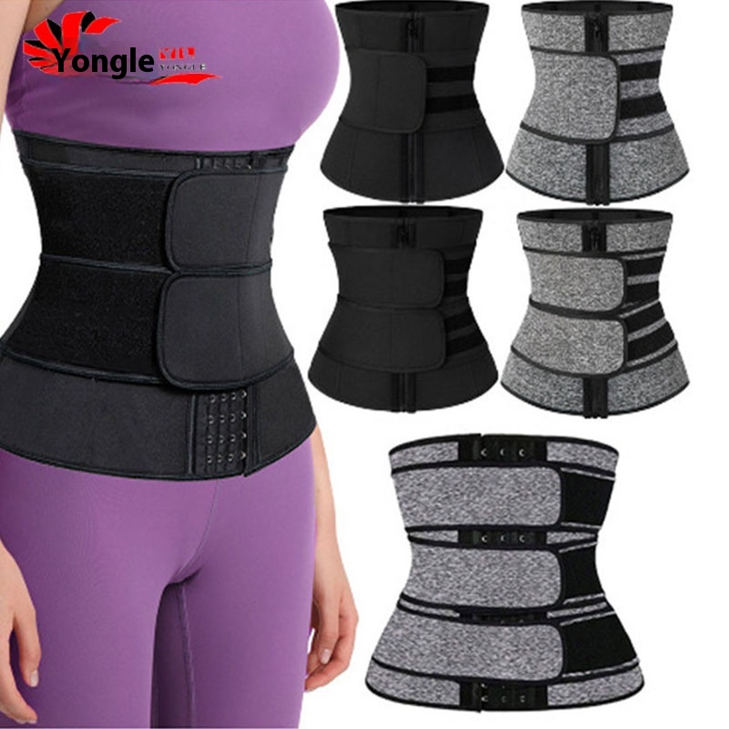 Sweaty Abdominal Belt Zipper Belt-breasted Women's Belted Waist Tight Repair Belt Sports Belted Body-shaping Clothes