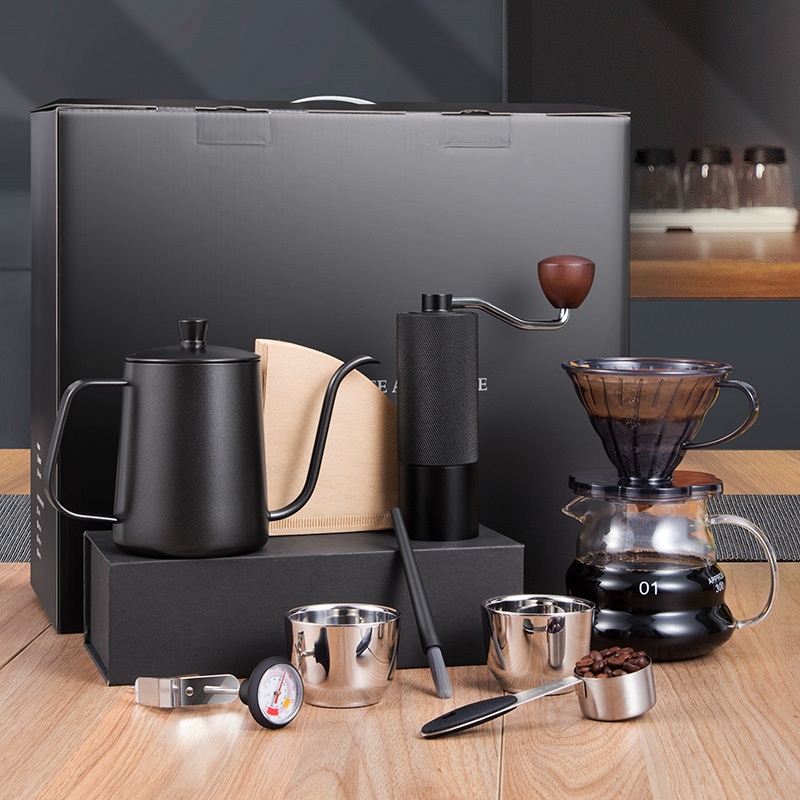 Hand Brewed Coffee Set Hand Grinder Coffee Machine Hand Crank Utensils Full Gift Box Hand Brewed Coffee Pot Coffee Hand Brewed Set