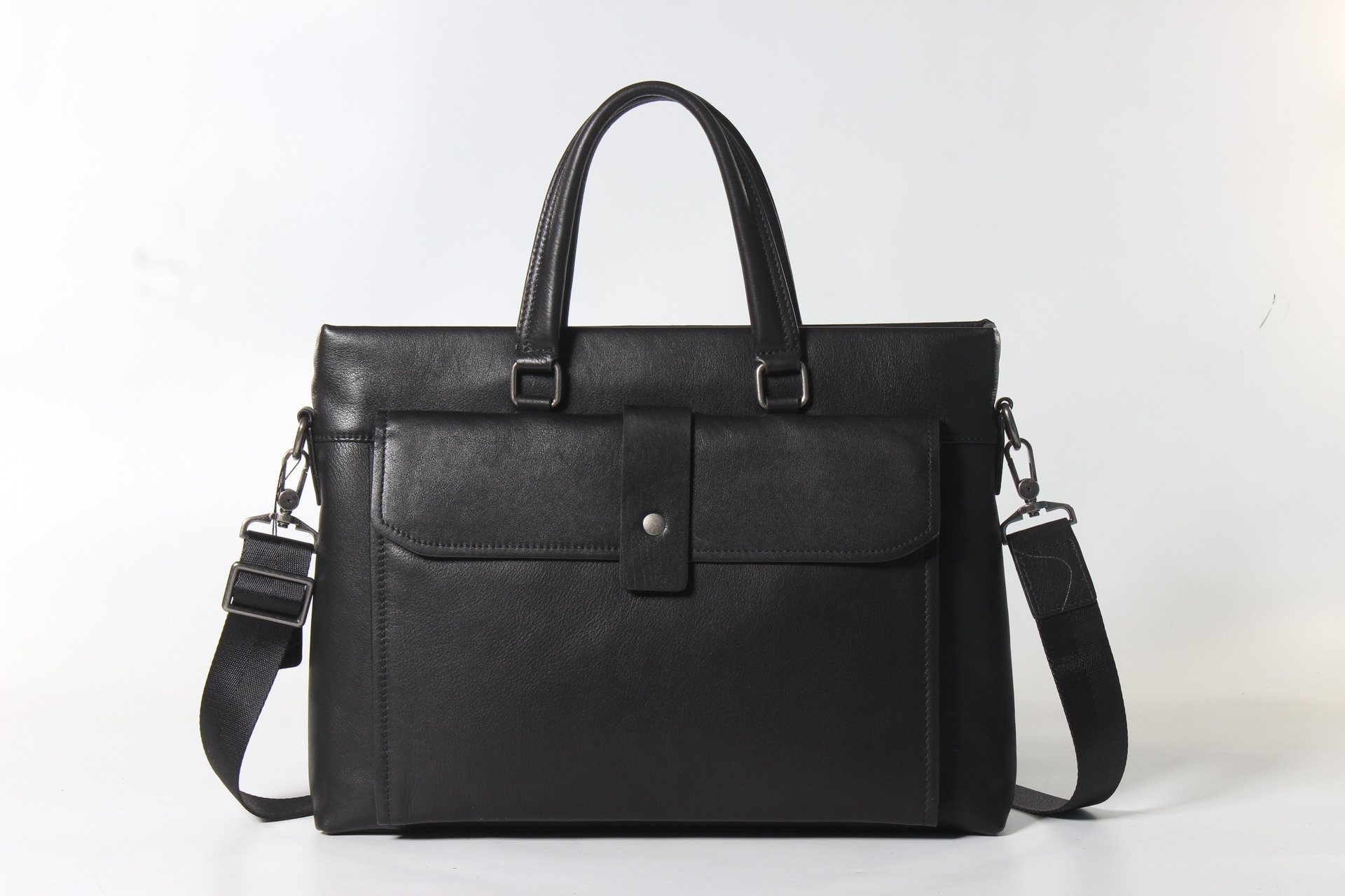 Men's Business Briefcases,Top-grain Cowhide Genuine Leather Casual Handbags,Men's,Custom-made,Drop Shipping