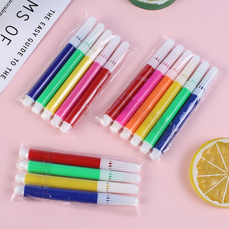 Children's Diy Graffiti Pens4 Colors6 Colors Mini Watercolor Pens Painting Supplies Toys Graffiti Brush Accessories