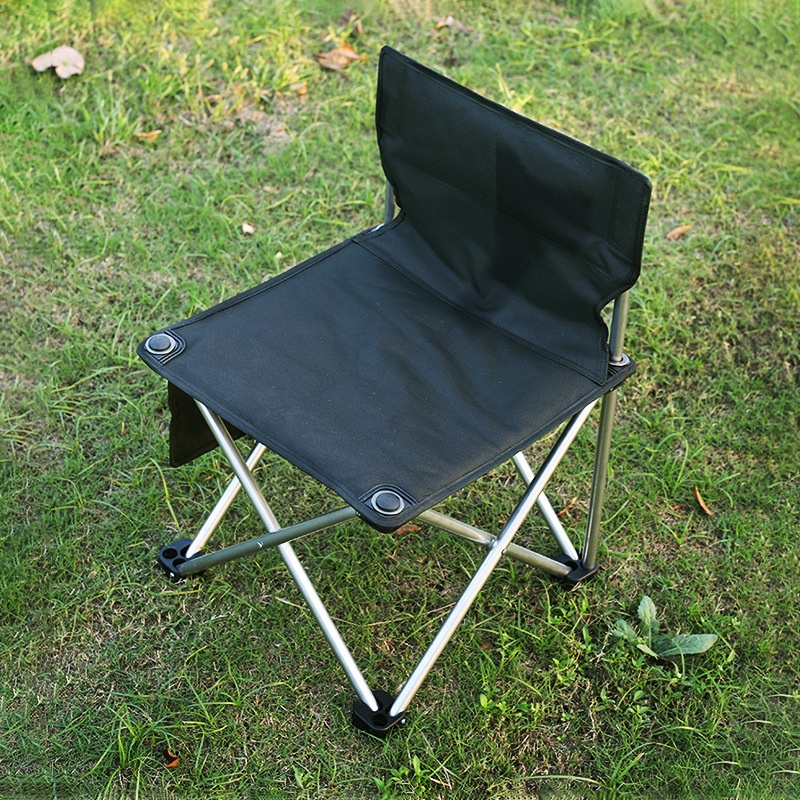 Thickened Stainless Steel Folding Chair Outdoor Portable Camping Chair Camping Ultralight Fishing Chair Backrest Art Chair