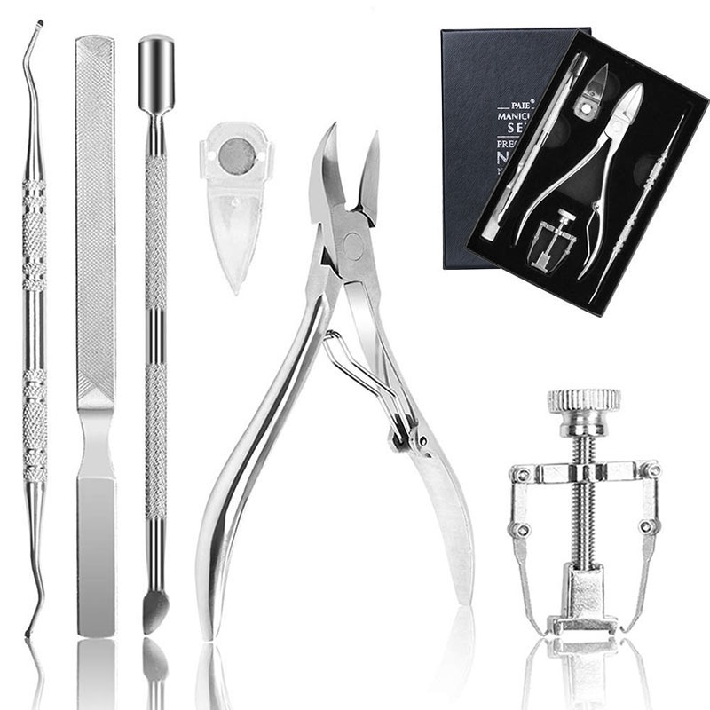 Nail Pliers,Nail Clippers,Nail Clippers Set,Thick Gray Curly Nails,Ingrown Nails,Hawkbill Pliers,Toenail Trimmer,Stainless Steel Dead Skin Pliers