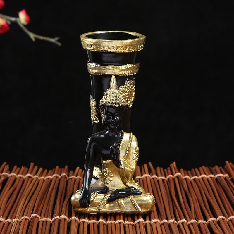 Simple Antique Creative Buddha Ornaments Office Tea Table Decorations Family Wine Cabinet Ornaments One Piece Dery