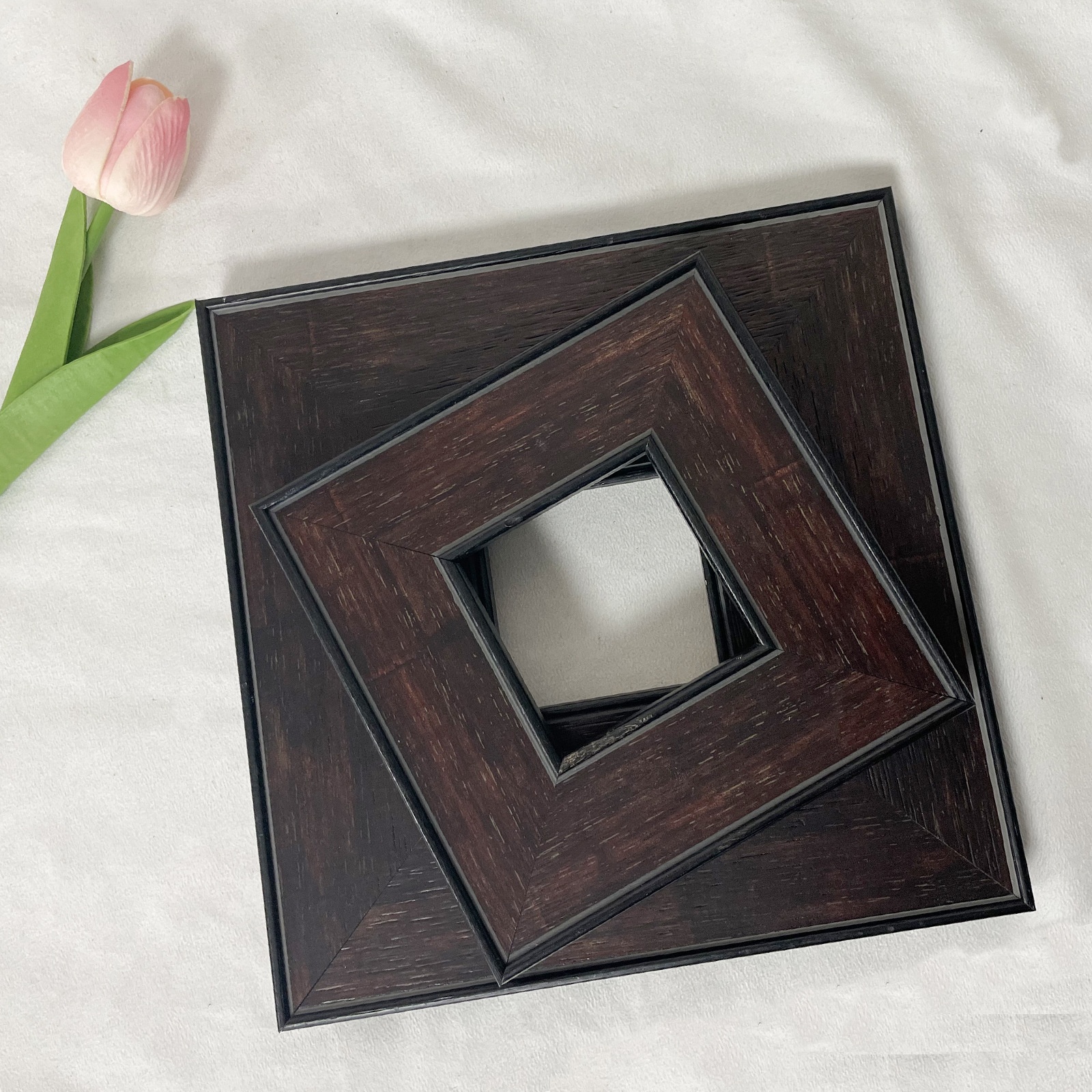 Retro Black Solid Wood Picture Frame Square Simple Log Oil Painting Frame Frame Strip Wooden Frame Photo Frame Picture Frame