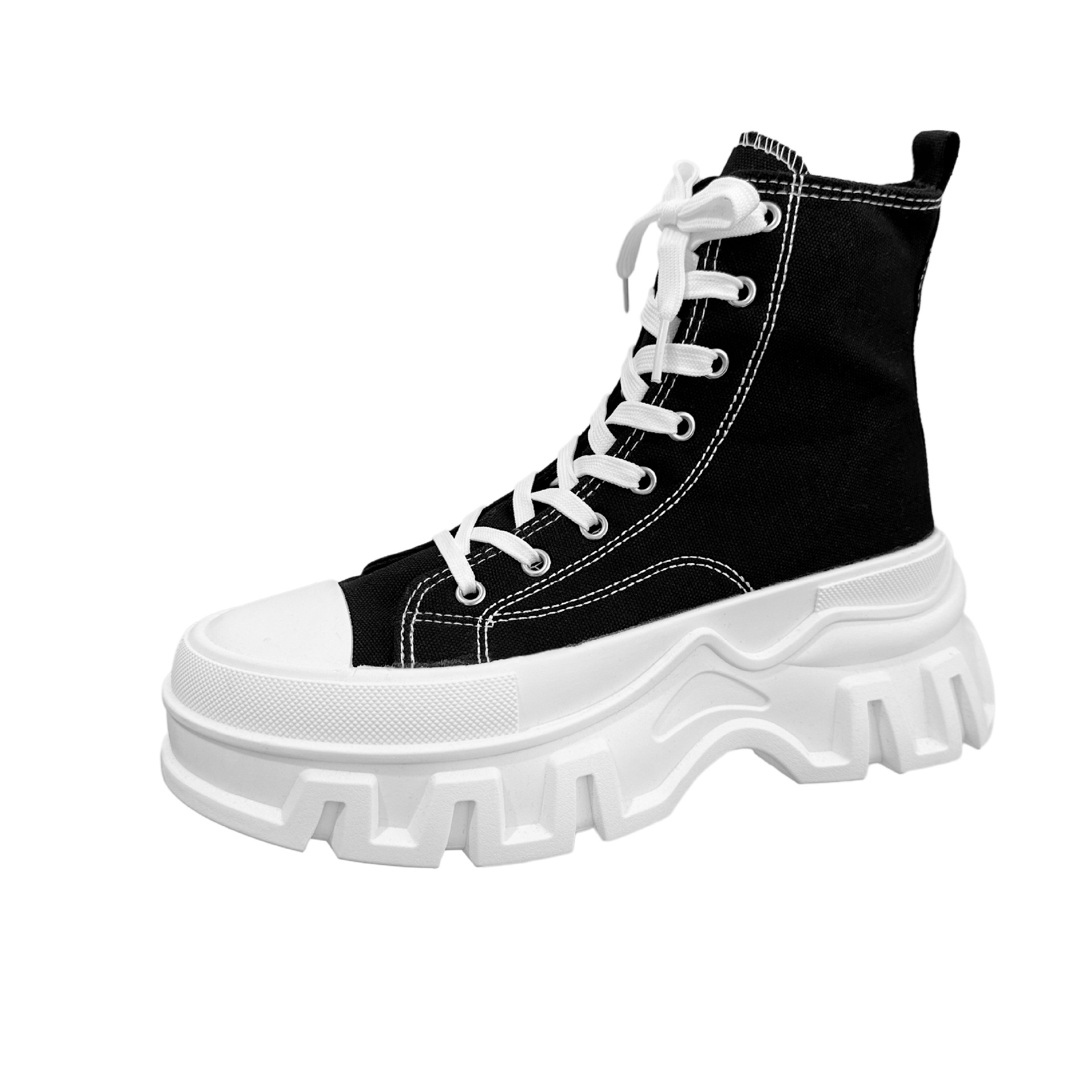 Shoes Platform Canvas Shoes Men's Shoes Baotou Casual Sports High-top Mori European-size Plus Size Women's Shoes