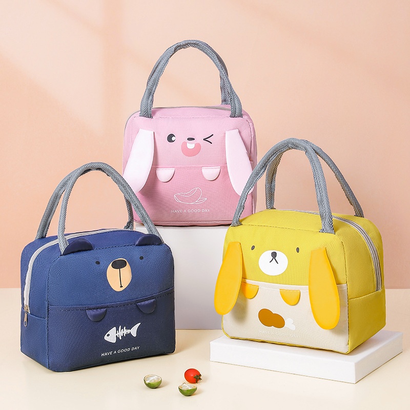 Douyin Net Redulation Bag Canvas Lunch Bag Aluminum Foilulation Thickened Handbag Waterproof Large Capacity Lunch Box Bagulation