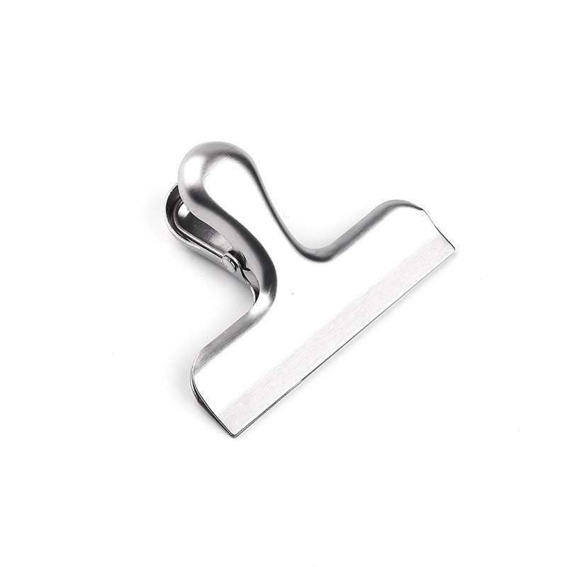 Stainless Steel Sealing Clip Food Clip Nordic Sealing Clip Plastic Bag Fresh-keeping Moisture-proof Food Clip Dovetail Clip TClip