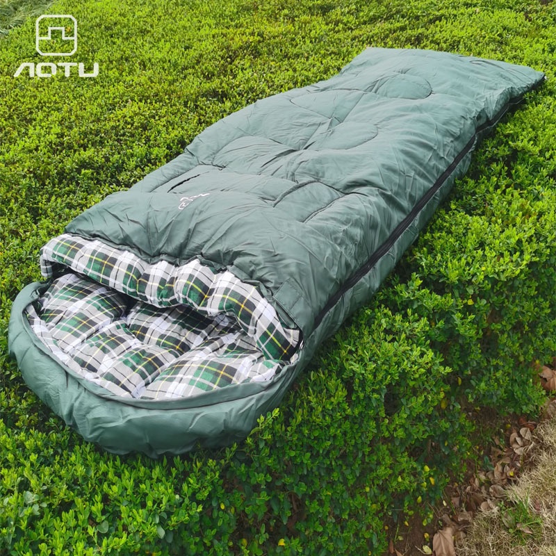Sleeping Bag For Men And Women Outdoor Camping Double Person Winter Thick Cold-proof Winter Hotel Isolation Four Seasons Universal