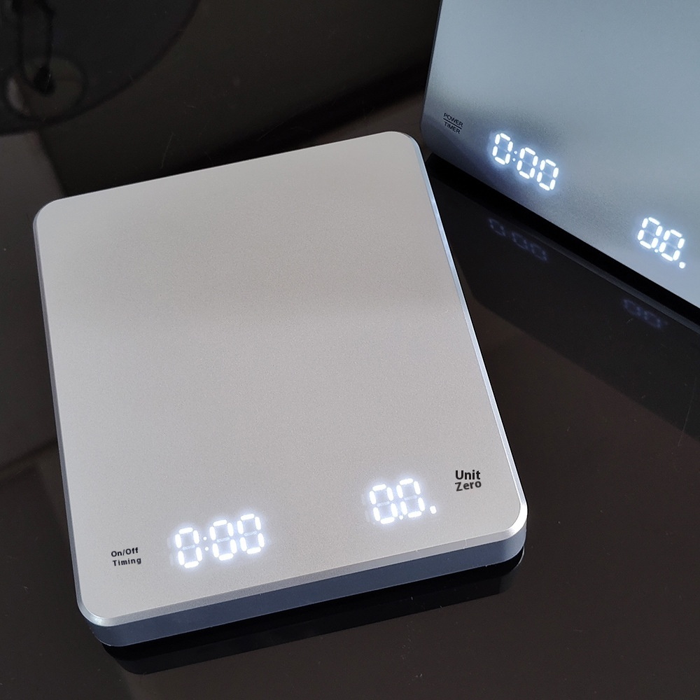 Smart Hand Brewed Coffee Electronic Scale Timing Kitchen Scale Black5kg0.1g Household Food Baking Scale