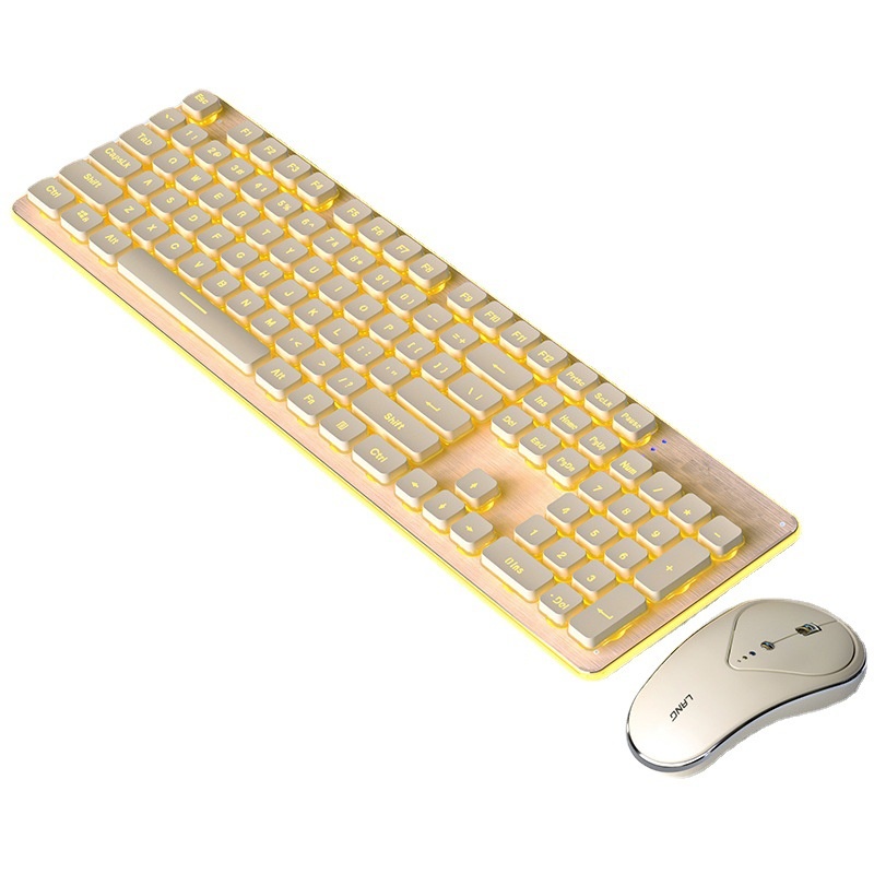 Langtu L1 Wired Keyboard And Mouse Suit Wireless Office Games Electric Competition Mechanical Feel Notebook Computer