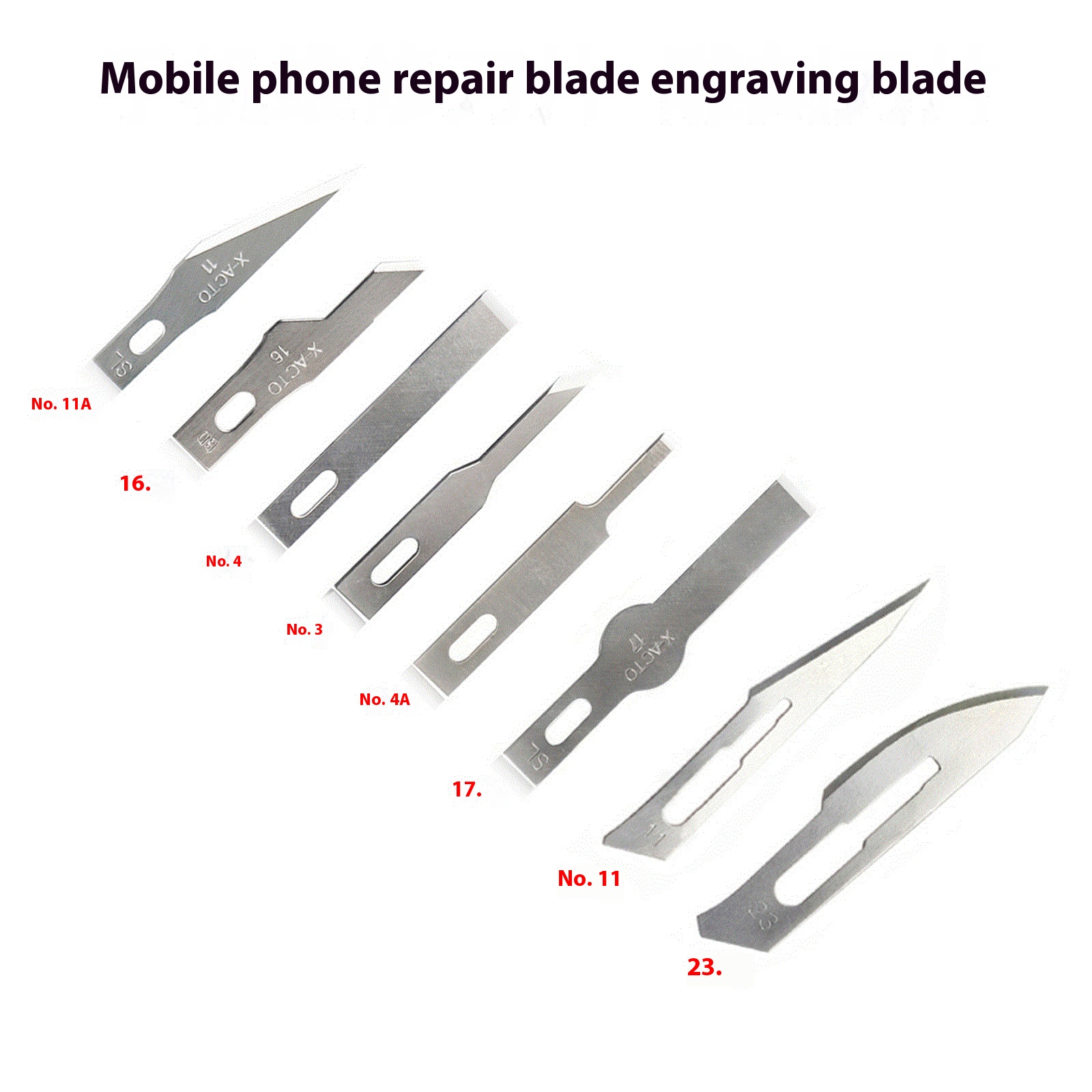 Blade Engraving Paper Cutting3/4/16/17/11/23 Surgical Blade Mobile Phone Repair Film Disassembly Dedicated