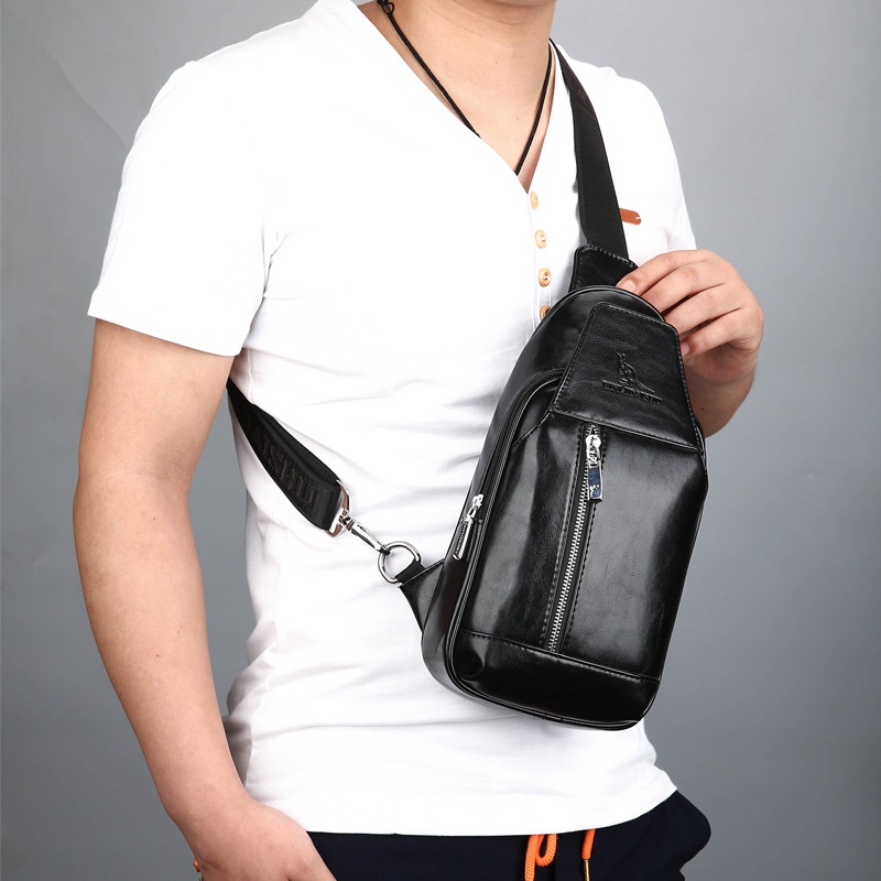 Men's Chest Bag Korean Style Shoulder Bag Fashion Sports Crossbody Bag