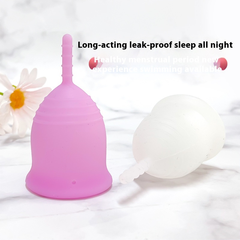 Hot-selling Women's Outdoor Sports Recyclable Menstrual Silicone Cup Menstrual Cup Weather Glue Silicone Menstrual Cup