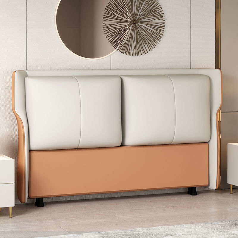 Bedside Soft-packed Headboard Simple Modern Solid Wood Floor-standing Technology Cloth Backrest Nordic Bedside Single Purchase