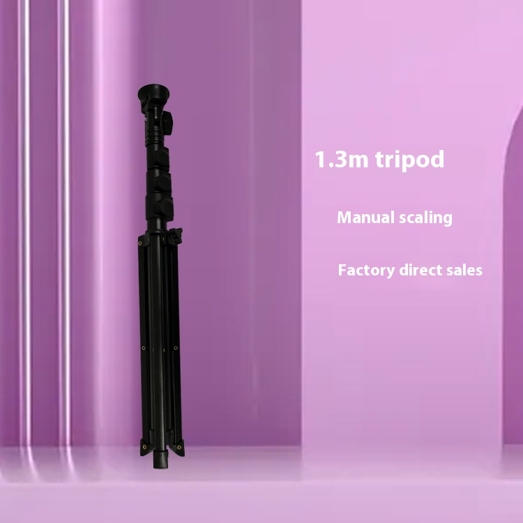 Direct Selling1.3m Selfie Stick Bracket Aluminum Alloy Folding Mobile Phone Tripod Flash Camera Tripod