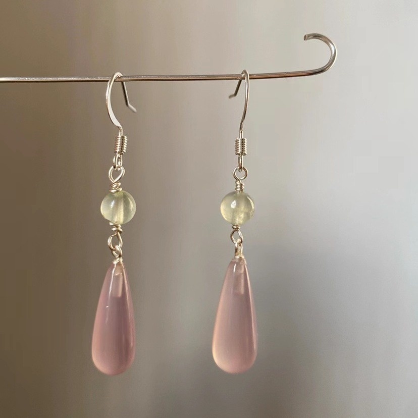 Original Chinese Earrings Antique Earrings Elegant Retro National Fashion Women's Cheongsam Water Drop Fairy Ear Drop Earrings