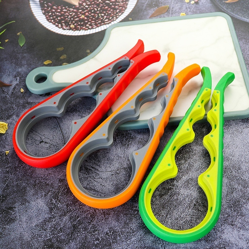 4 In1 Bottle Opener Four-hole Plastic Multi-function Easy To Open Can Opener Can Opener Lid Opener