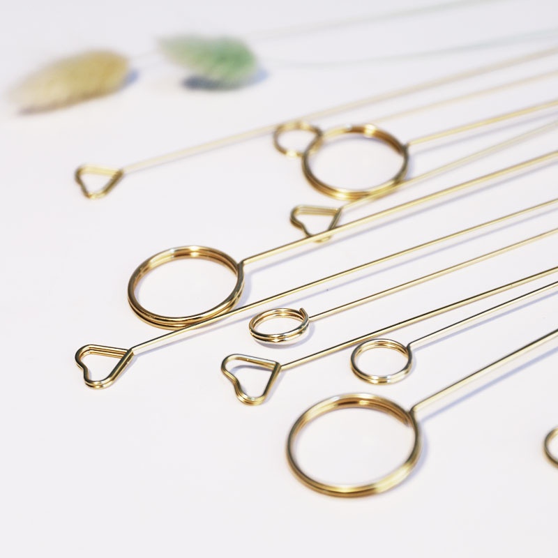 Metal Flowerert Flower Art Greeting Card Postcard Clip Gold-plated Card Bouquet Flower Box Flower Basket Decoration Material Flower Shop