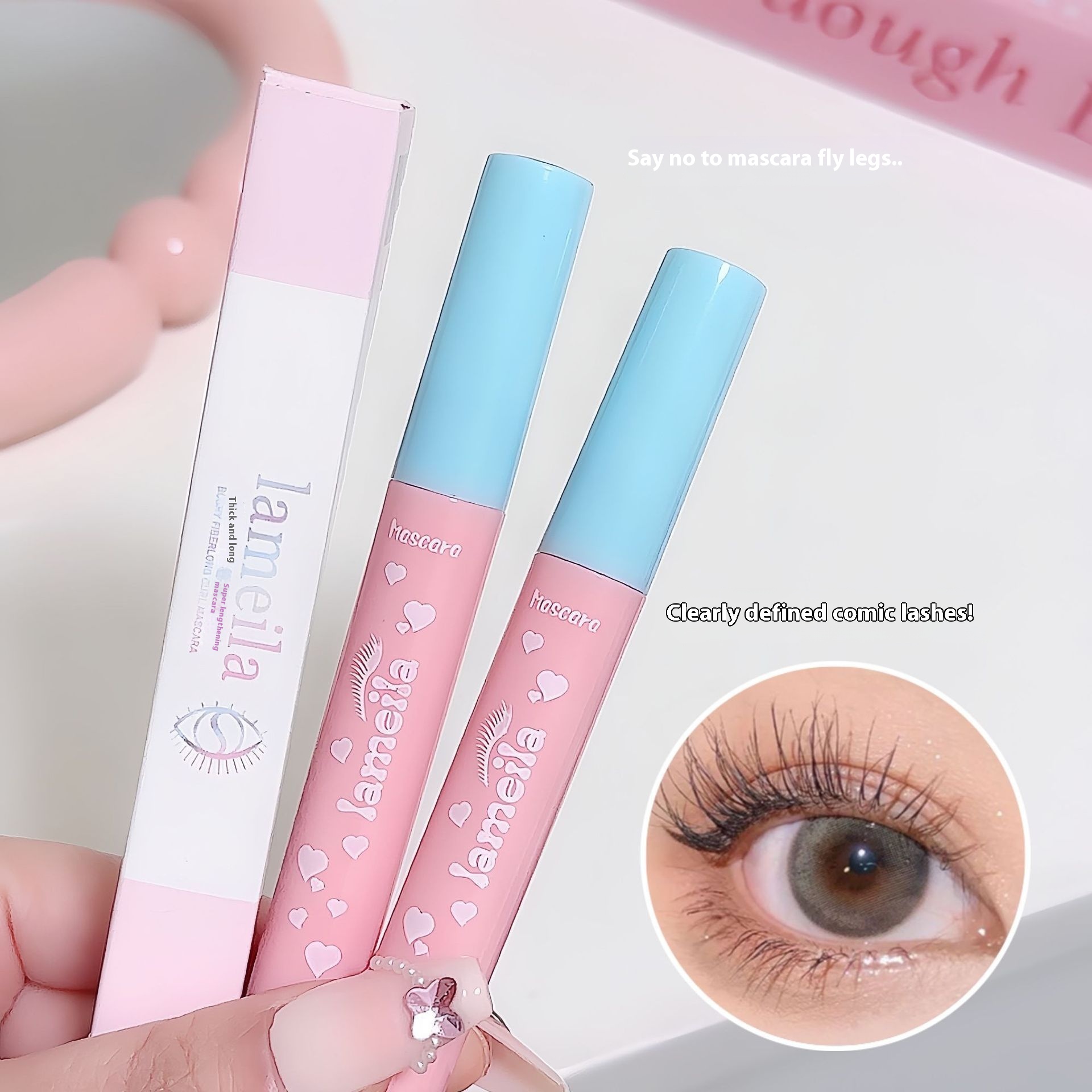 Hot-selling LAMEILA Lamera Thick Long Curly Not Easy To Blooming Natural Brush Mascara 2g