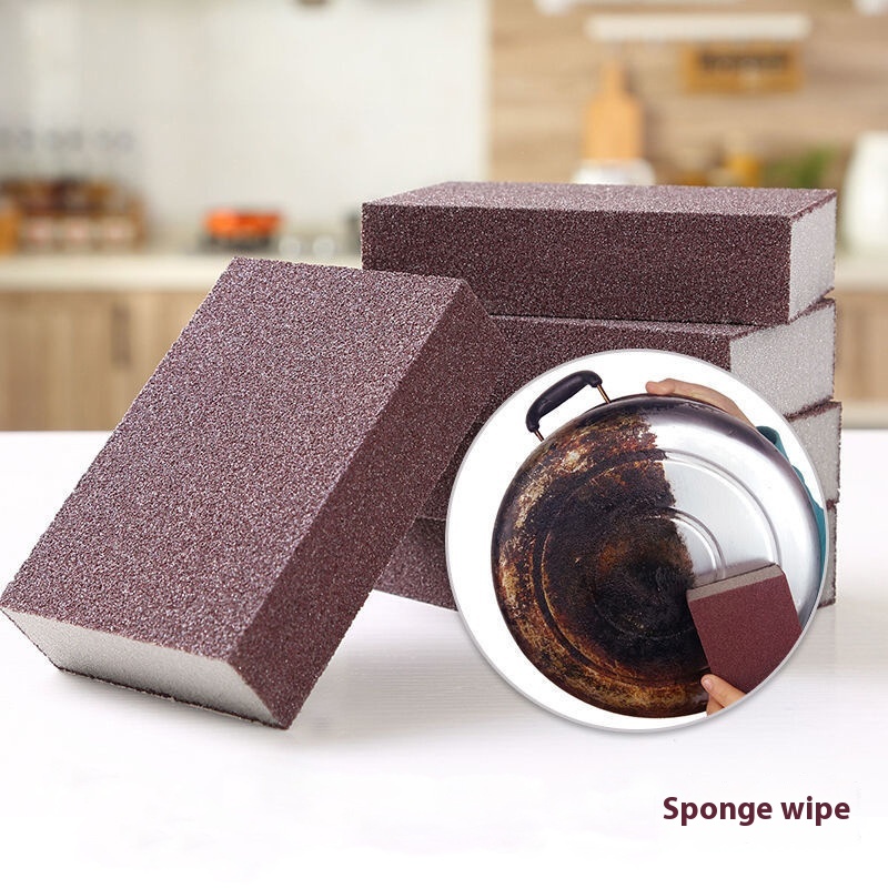 Emery Sponge Magic Eraser Large Dishwashing Magic Sponge Kitchen Stain Removal Descaling Pot Washing Pot Brush Utensils