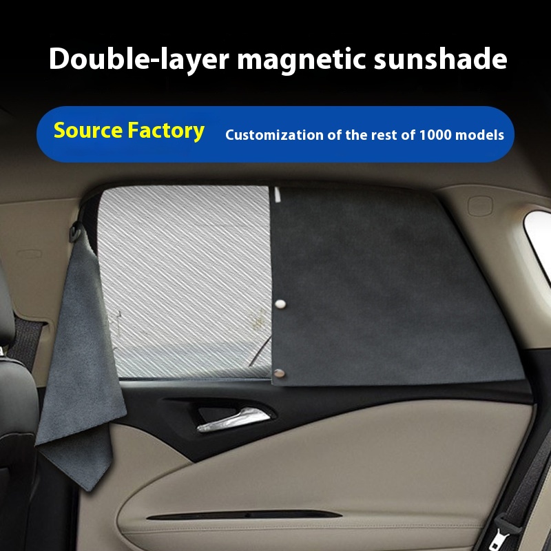 Ideal O N E L7 L8 L9 Double-layer Magnetic Car Sunshade Privacy Sunshade Side Window Car Curtain