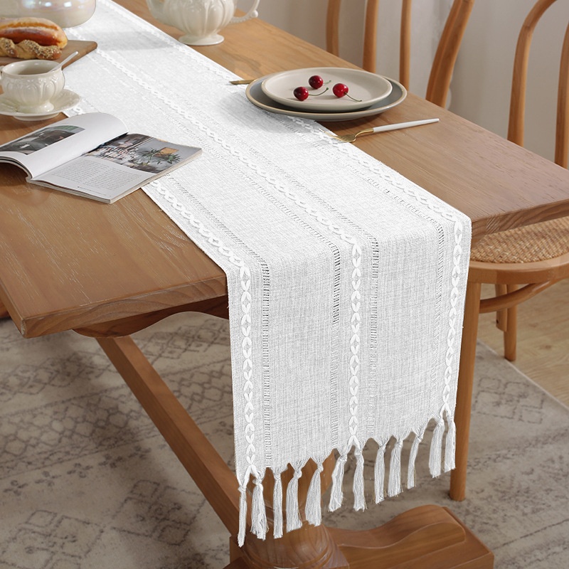 Modern Simple Hollow Table Flag TVCabinet Drawer Dining Cabinet Dining Table Coffee Table Desk Long Cover Towel Tablecloth