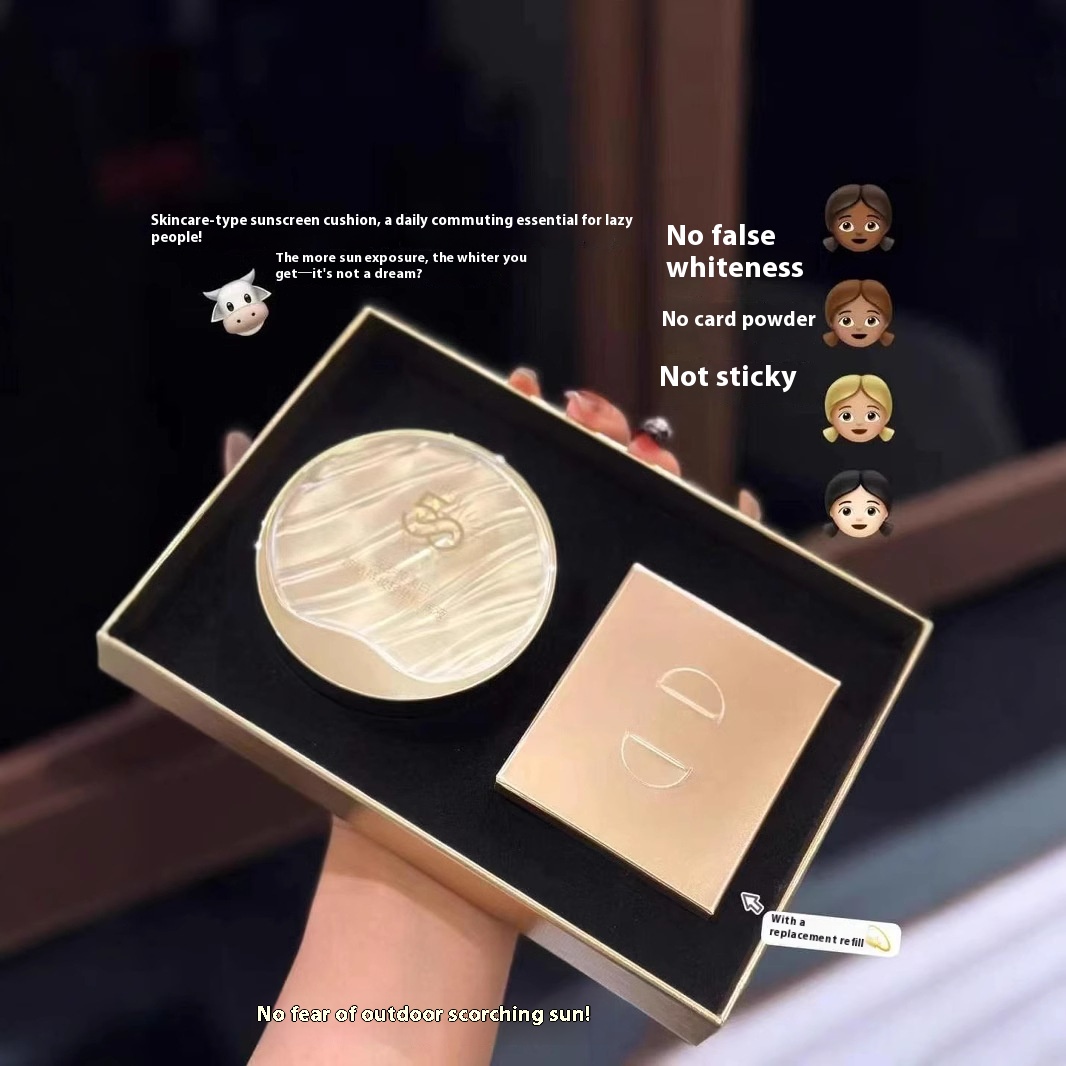 Anla Whitening Sunscreen Makeup Air Cushion Foundation 13g 13g