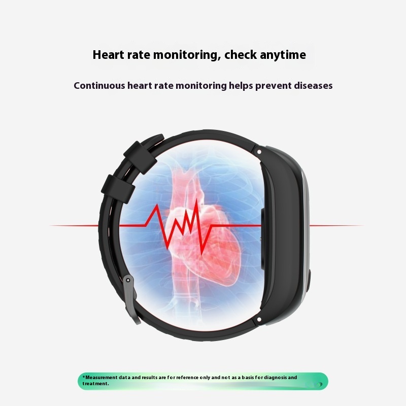 4g Small Large Battery Positioning Health Smart Bracelet, Body Temperature Heart Blood Pressure Blood Oxygen Detection Support One-piece Dery
