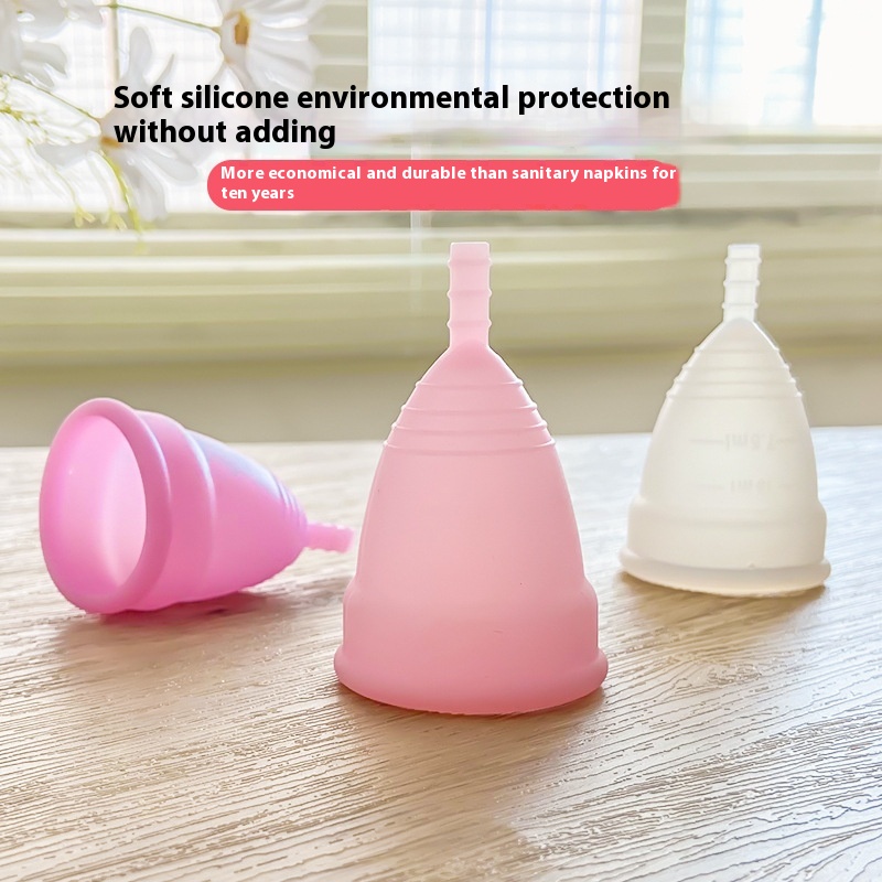 Hit Menstrualcup Women's Menstrual Cup Silicone Products Female Moon Cup Anti-side Leakage Menstrual Cup