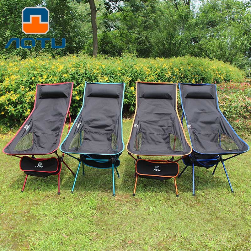 Concave And Convex Recliner Outdoor Folding Chair Camping Leisure Chair Aluminum Alloy Chair Portable Backrest Fishing Chair AT6710