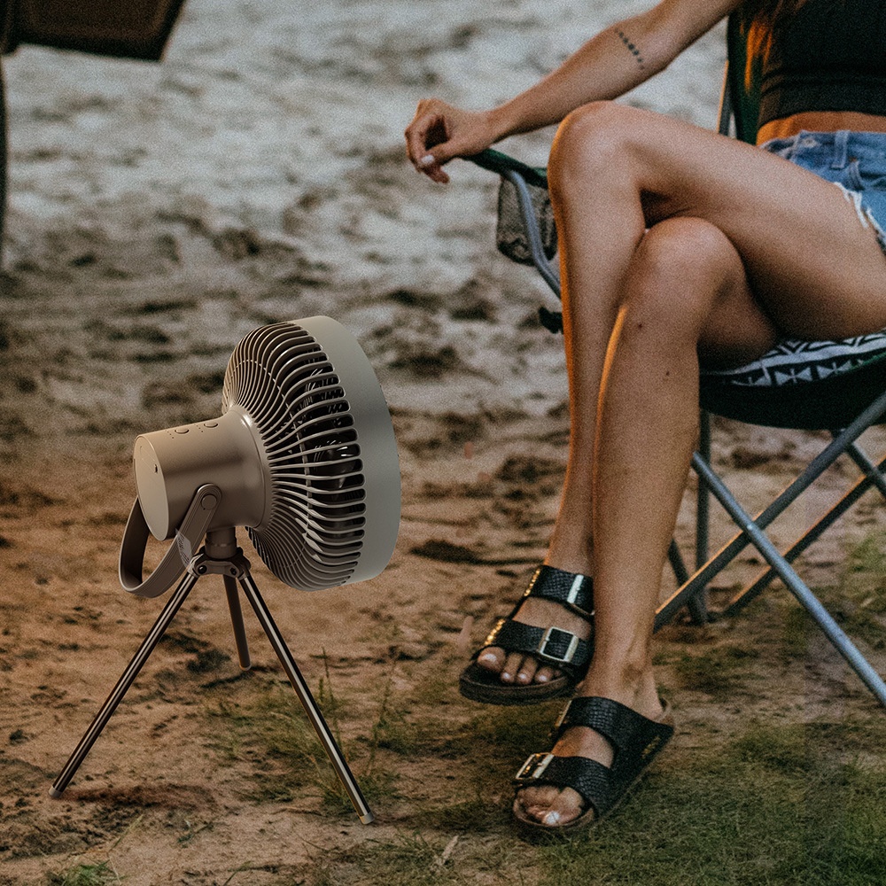 Tripod Outdoor Camping Fan Light Ceiling Fan Remote Control Silent Circulation Fan Usb Charging10000 M Ah