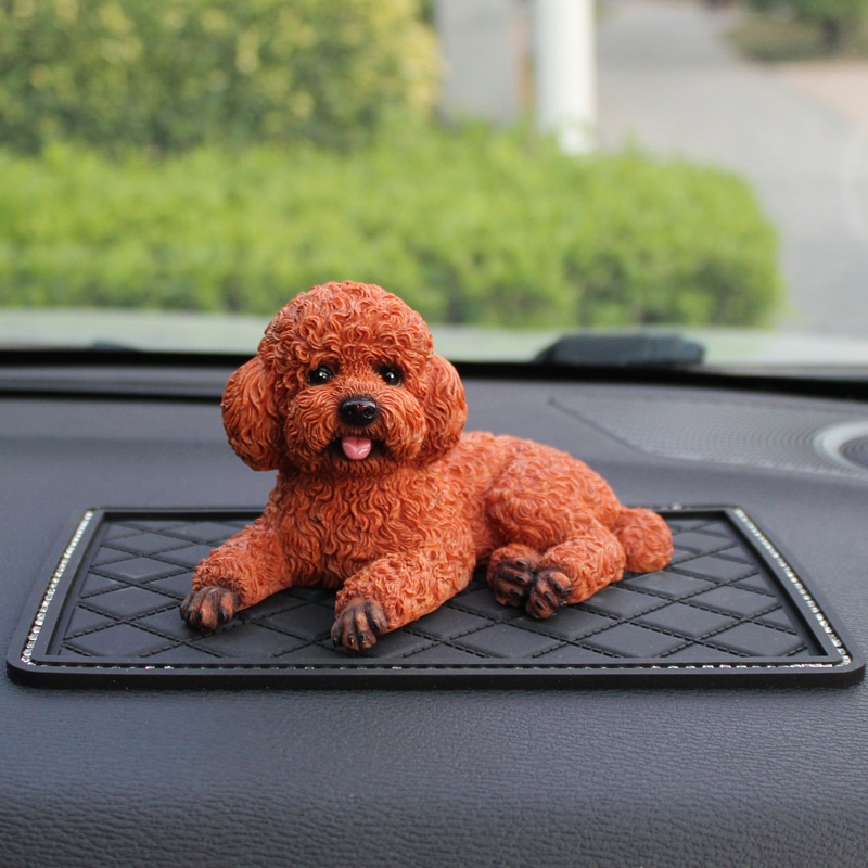 Cute Simulation Teddy Dog Car Dog Ornaments Home Desktop VIPGift Ornaments Car Car Interior Decoration Supplies