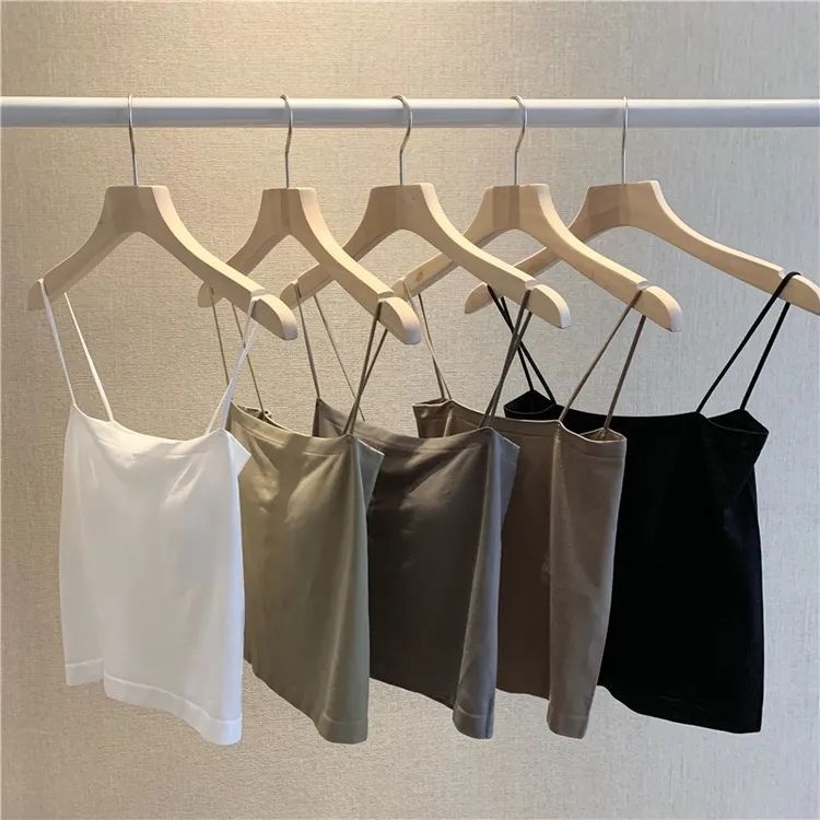 Camisole Underwear Women's Elastic Chest Wrap Solid Color Inner Wear Integrated Chest Pad Beautiful Back Outer Wear Bottoming Tube Top