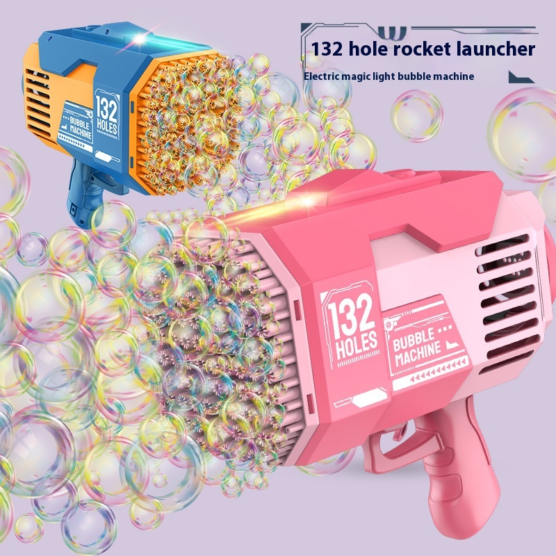 132-hole Space Bubble Machine Outdoor Leisure Toy Oversized Gatling Automatic Bazooka Bubble Gun