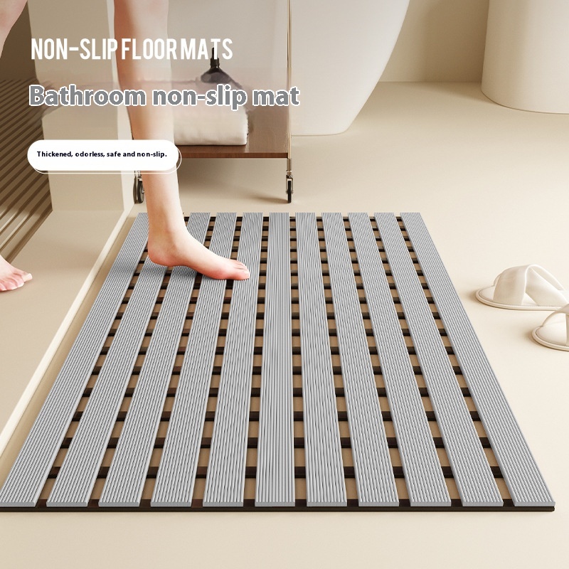 High-End Bathroom Non-Slip Mat Winter Bathroom Shower Bath Mat Elderly Anti-Fall High Drainage Toilet