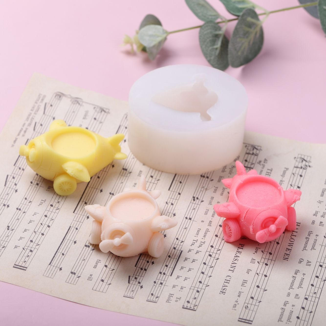 复古飞机香薰蜡烛模具 D I Y创意烘焙慕斯蛋糕硅胶模具 - 3