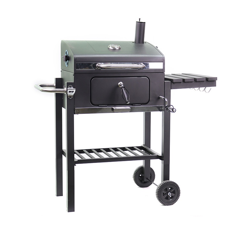American BBQSingle Side Charcoal Grill Patio Barbecue Grill Outdoor Grill