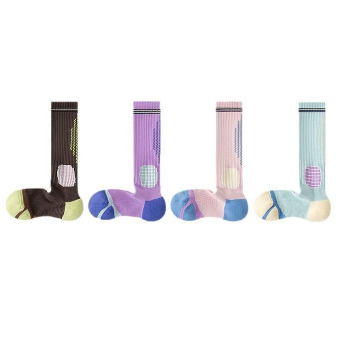 Women's Spring And Summer Long Tube Towel Bottom Sweat-absorbent Breathable Women's Special Yoga Sports Running Socks