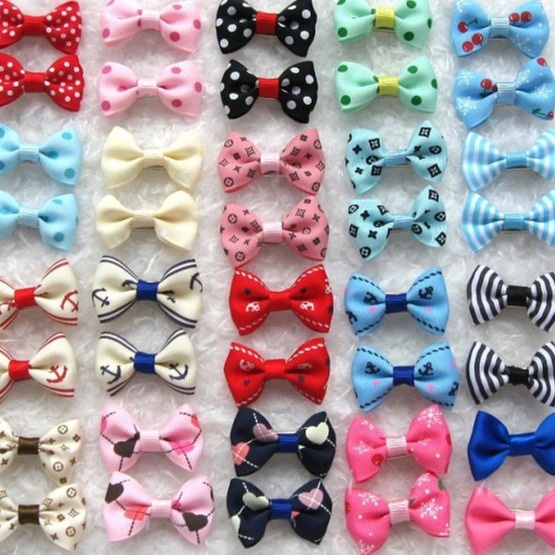 High Quality Pet Hairpin Dog Head Flower Pet Grooming Accessories Dog Hairpin Long-term Stock2g/piece