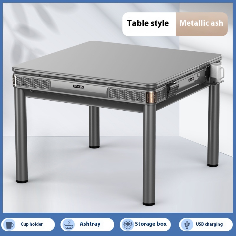 Fully Automatic Mahjong Machine Smart Home Silent Dining Table Dual-purpose Electric Mahjong Table Four-port Machine