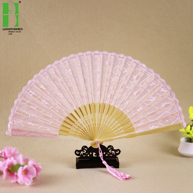 European Style Lace Princess Ancient Style Folding Fan Japanese Style Craft Gift Fan Chinese Style Dance Fan