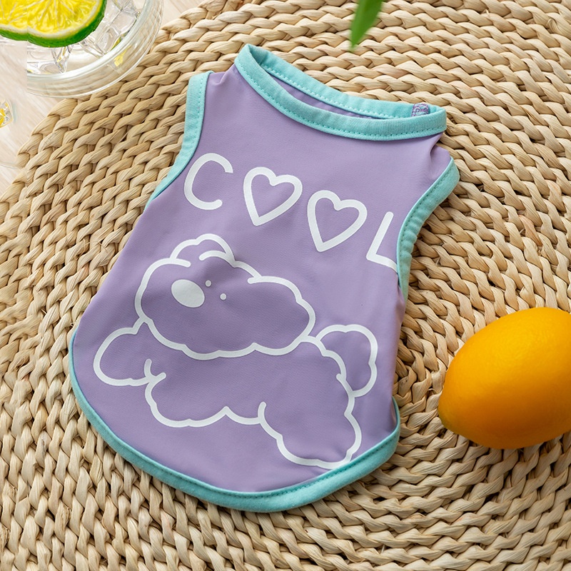 Cool Bear Cool Clothes Dog Clothes Spring And Summer Clothes Ice Silk Small Dog Clothes Pet Clothing Supplies