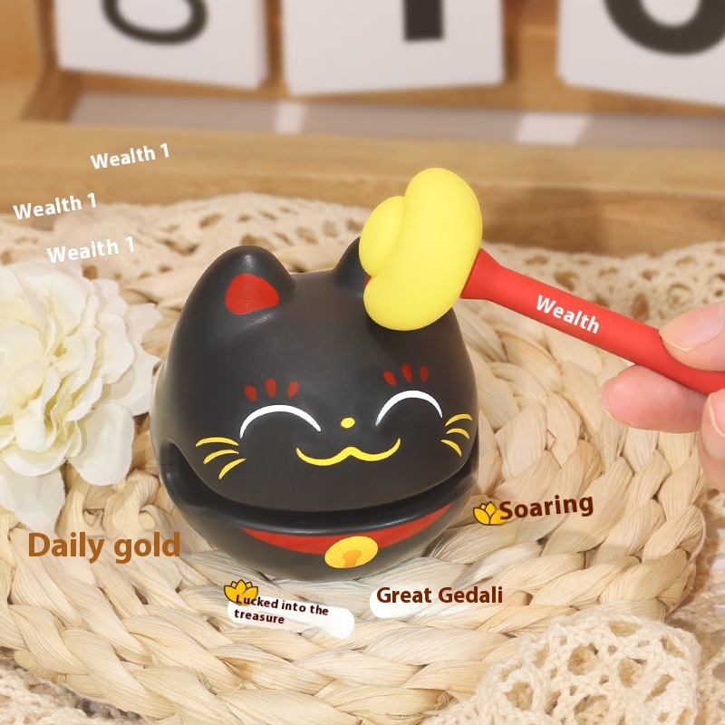 Wealth+1 Small Wooden Fish Office Decompression Ornaments Buddhist Decompression Toys Merit Wooden Fish Meditation Small Ornaments Gifts