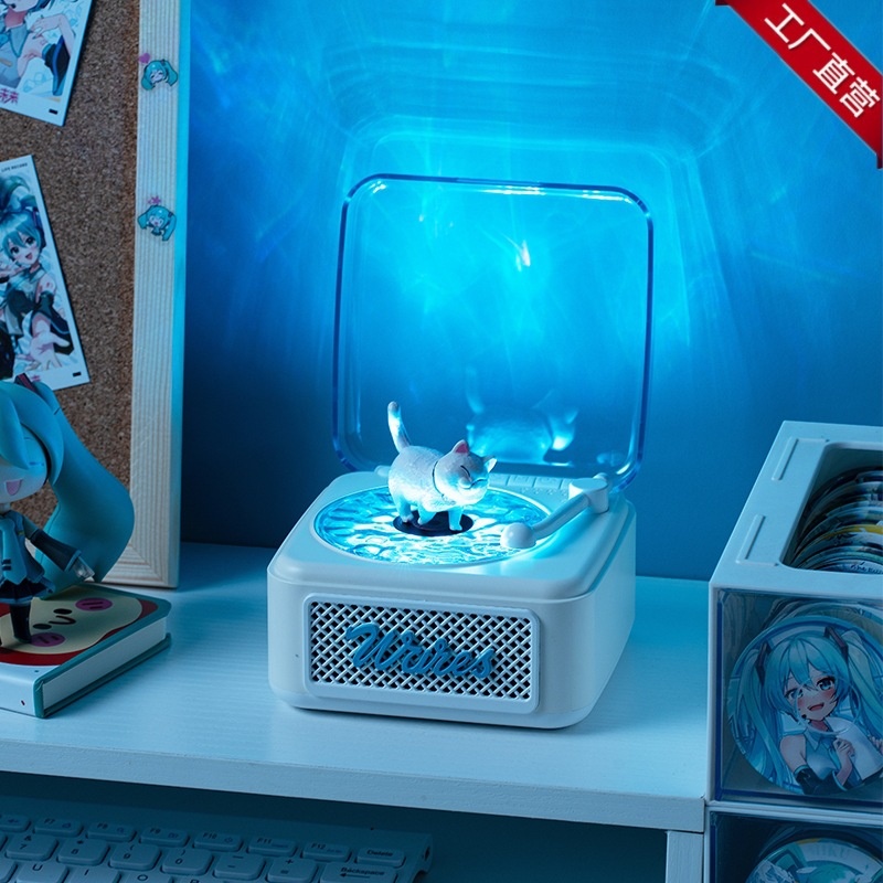 Explosions White Noise Retro White Noise Bluetooth Speaker Wireless Small High Quality Vinyl Record Audio