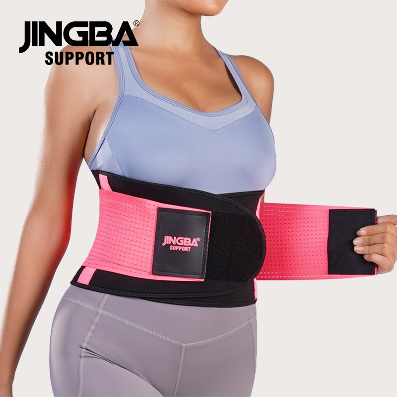 JINGBAWomen's Waist Belt Outdoor Sports Yoga Fitness Running Waist Pressure Support Protective Gear