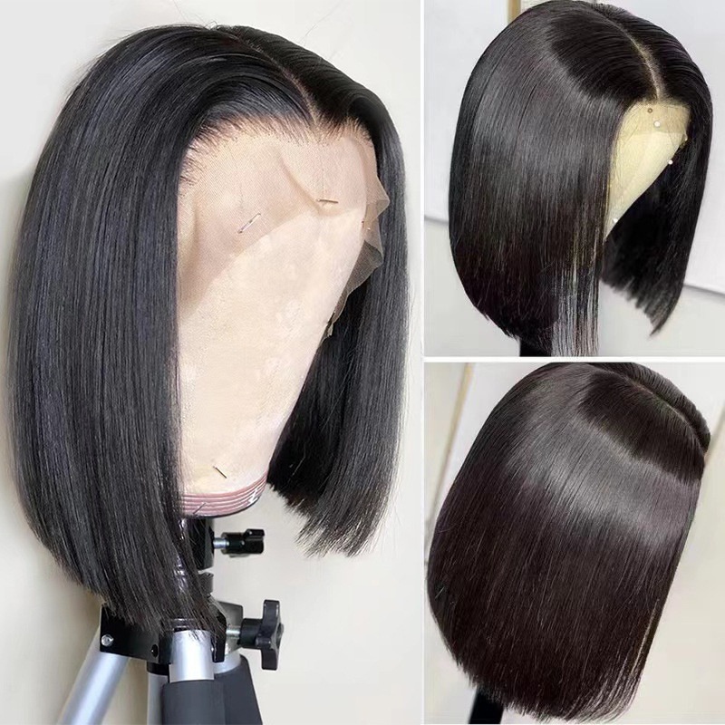 全真人发前蕾丝波波头假发human Hair Wig Bo Bo发套款13 X4 - 2