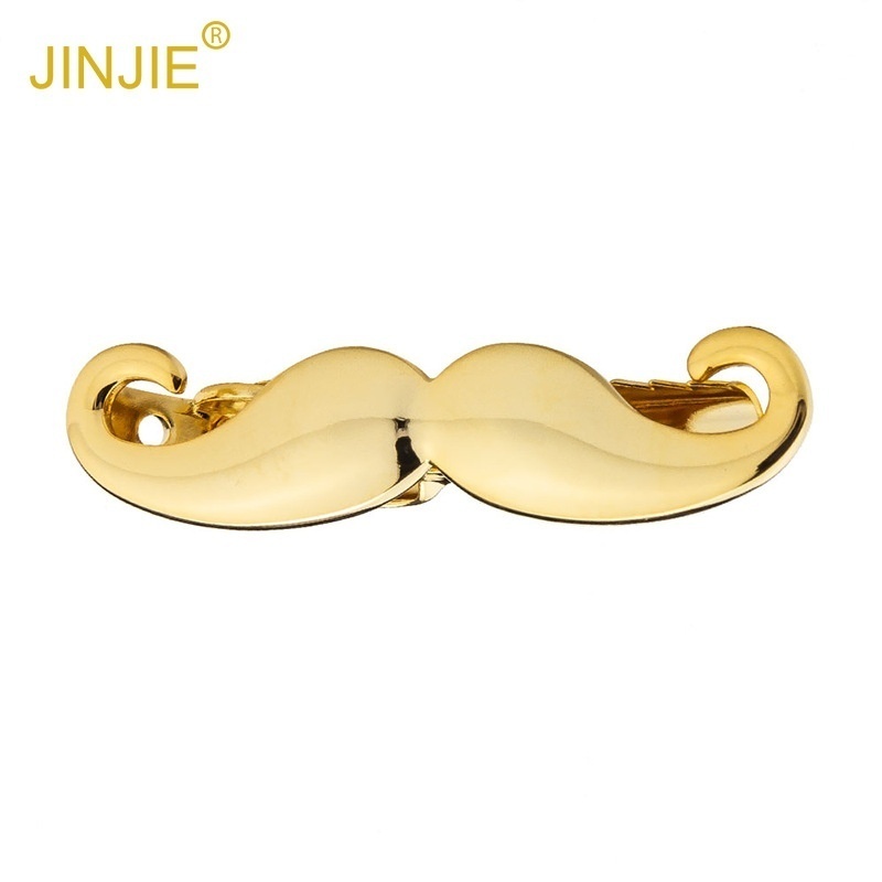 Gold Beard Shape Metal Tie Clip Men's Business Casual Tie Clip Korean Tie Clip